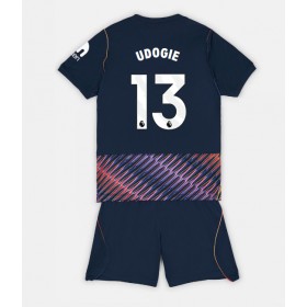 Tottenham Hotspur Destiny Udogie #13 Borte skjorte til barn 2026-27 Kortermet (+ korte bukser)